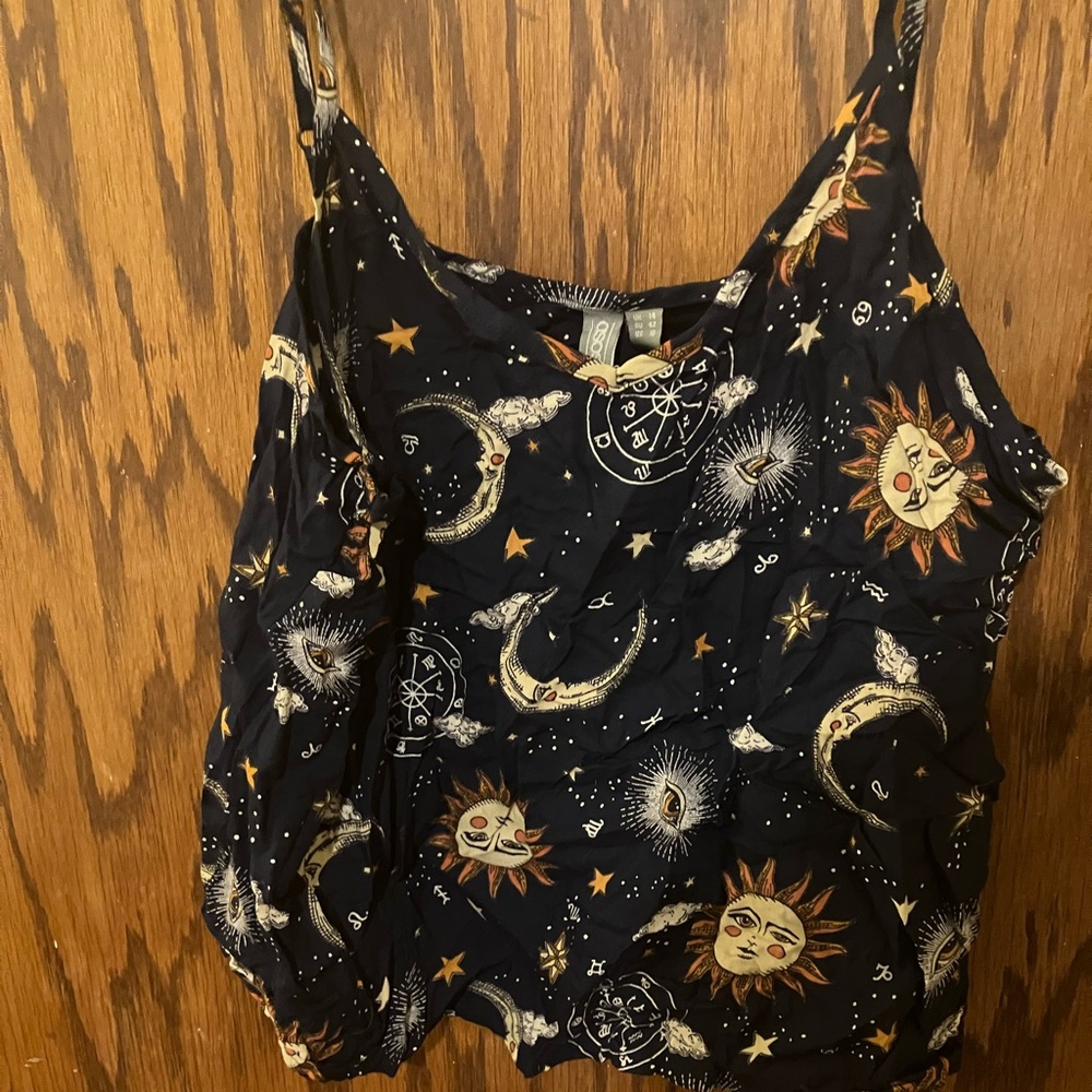 ASOS 3 piece pajama set astrology print